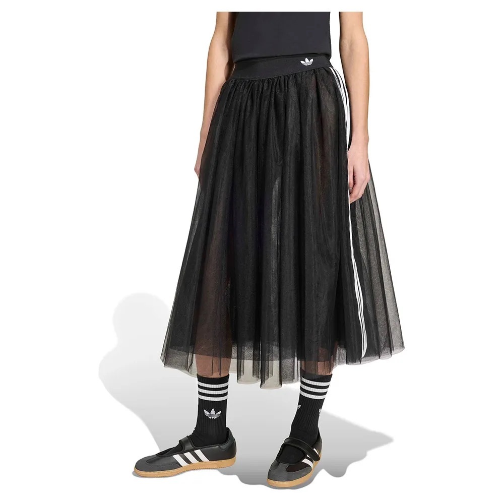 Adidas Black A-Line Tulle Skirt